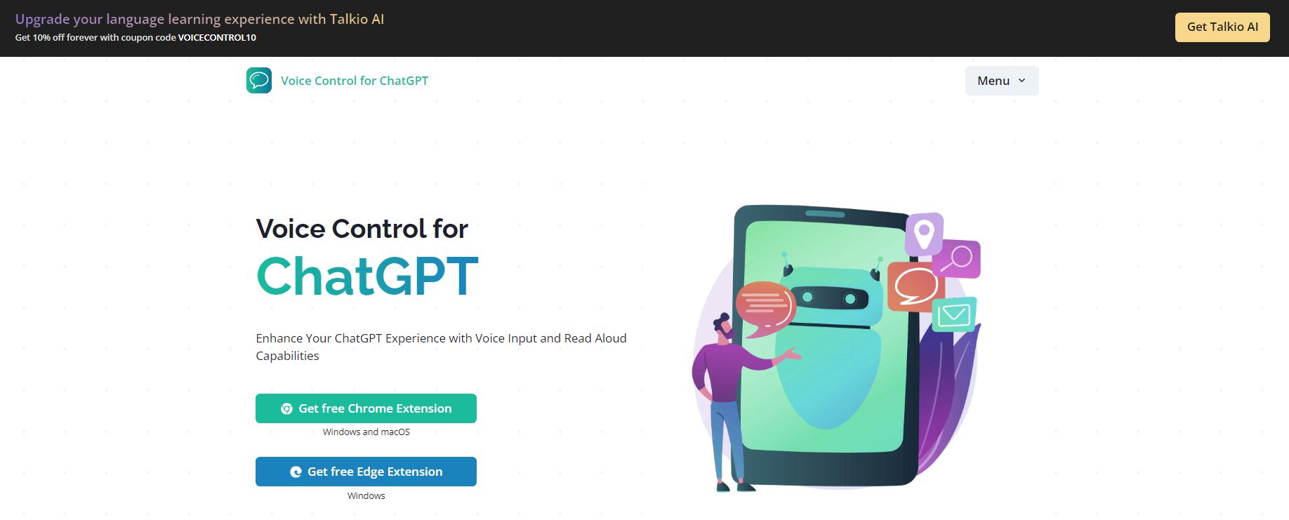 voice control for chatgpt