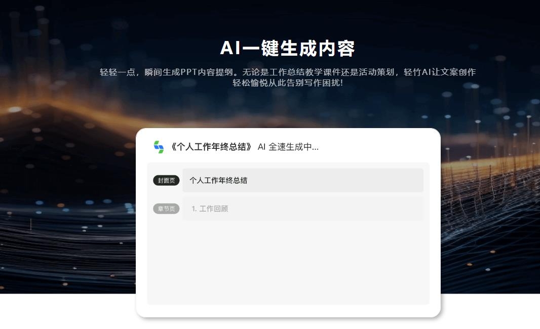 轻竹AIPPT
